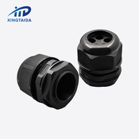 NPT1/2 G1/4 M20 PG11 PG13.5 PG M G NPT 스레드 나일론 케이블 글랜드 커넥터 IP68 방수 전기 플라스틱 케이블 글 랜드