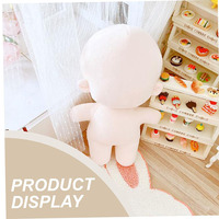 8745 Poupée vierge personnalisable, mignonne, faite à la main, en forme humaine, avec corps corpulent, rembourrée en coton PP, pour la peinture, les arts et l'artisanat pour enfants