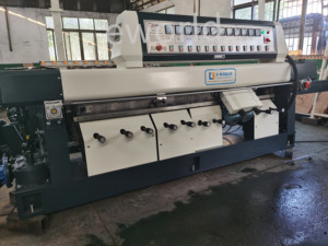 เครื่องขัดขอบกระจกแบบเส้นตรง 11 มอเตอร์ พร้อม PLC ปรับความหนาได้ มาตรฐาน CE ขายดี - Product Image 4