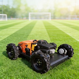 Robot <span class=keywords><strong>Tagliaerba</strong></span> Telecomandato, Larghezza di Taglio 550mm, Velocità 6km/h, Pendenza 35 Gradi, Raggio d'Azione 200m per Campi Sportivi - Product Image 1