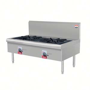 Cuisinière à gaz commerciale en acier inoxydable SUS304 GPL/GN 15KW, autoportante, sans protection anti-extinction de flamme - Product Image 1