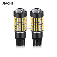 Nouvelles ampoules LED 1157 BAY15D pour feux stop et feux arrière, double couleur ambre et blanc, clignotant, lampe de signalisation de freinage, DRL, Plug and Play, 12-24V