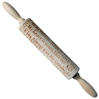 Rouleau à pâtisserie en bois de hêtre à motif flocon de neige et fleur de Noël, pour gaufrage de fondant et biscuits, écologique et de haute qualité
