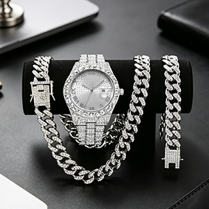 Explosive Models Men's Quartz <strong>Watch</strong> Explosions Full Diamond Hip-hop Exaggerated Large 10mm Pointer <strong>Watch</strong> Colorful <strong>Flash</strong> - Product Image 1