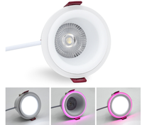 Plafonnier LED encastré bicolore 8W+8W, spot LED