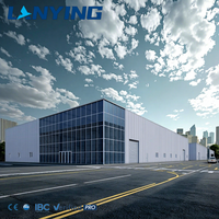 Construction de hangar industriel en acier préfabriqué, bâtiment en structure d'acier préfabriqué