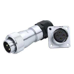 Conector de Aviación HS/WS20 TK de 2-12 Pines IP67 con Acoplamiento Roscado - Conector Metálico para Cableado Automotriz y Maquinaria Industrial - Product Image 4