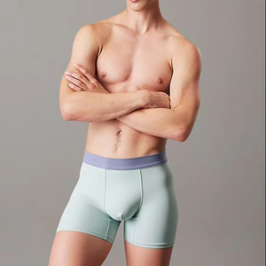 Slip Morbidi di Qualità Superiore per <span class=keywords><strong>Uomo</strong></span>, <span class=keywords><strong>Marca</strong></span> Personalizzata, Mutande Traspiranti Senza Fili, <span class=keywords><strong>Boxer</strong></span> Confortevoli - Product Image 1