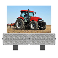 Lampe de travail LED à faisceau large ECE R10 18W, lampe de travail rectangulaire pour tracteur Case IH Maxxum 110