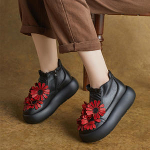 Botines de Plataforma con Cordones y Cierre Trasero de PU para Mujer, Zapatos de Verano con Plataforma y Cuña Alta, Antideslizantes y de Secado Rápido - Product Image 3