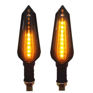 <span class=keywords><strong>Intermitentes</strong></span> para Motocicleta E24, Luz de Señal de Giro Fluida, 12 LED, Indicador de Señal de Giro, Luz Ámbar, 12V, Homologación M10, E-Mark - Product Image 1