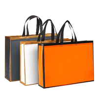 Sacs fourre-tout personnalisés imprimés en tissu non tissé recyclable, sacs de courses avec logo, 10 couleurs, épaisseur 100 g/m², poignées supérieures et attaches