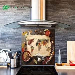 Panel de Pared de Vidrio Templado Pintado Personalizado con Revestimiento Low-E para Cocina, Uso Industrial y Hotelero - Diseño Impermeable - Product Image 3