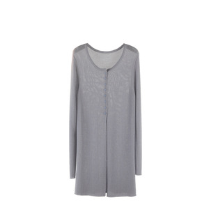 Haut fendu mi-long français pour femmes été Vintage glace soie crème solaire tricot Unique mi-long vêtements d'extérieur Vintage <span class=keywords><strong>Abaya</strong></span> Design - Product Image 5