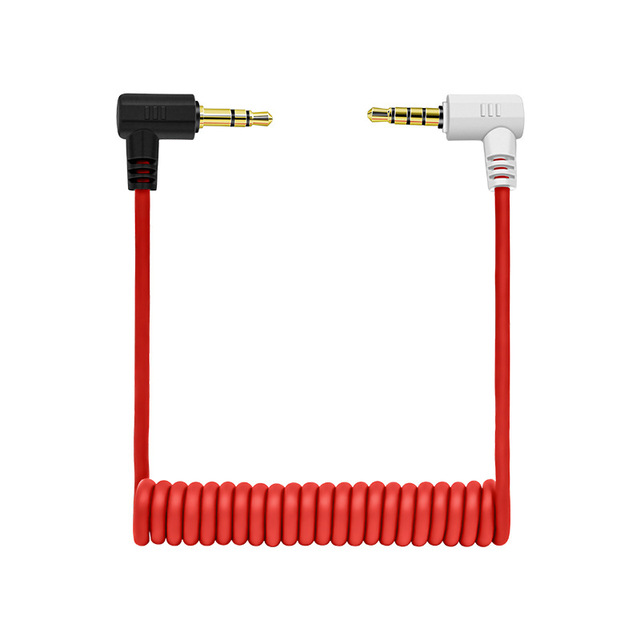 3.5mm Audio Cable Wireless Lavalier Microphone Cable for Camera&Mobile Phone 3.5mm Adapter TRS to TRRS Converter Cord Compatible