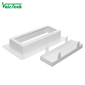 Hvac Ventilation Metal White Flush Wall Register Vent Ceiling 4x10 Metal Exhaust Drywall Mount Vent