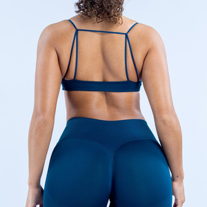 Sujetador deportivo sin costuras Crossborder, copa media, tallas XS, S, M, L, XL, copa completa, spandex, secado rápido, para fitness, running, ciclismo. - Product Image 2