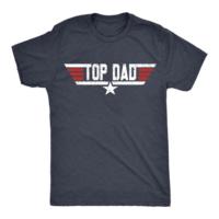 T-shirt OEM ODM Top Dad, t-shirt graphique amusant sur le thème du cinéma, cadeau de Noël de la part de sa fille, cadeau pour papa, cadeau Maverick, cadeau de la part de son fils, t-shirt d'aviation