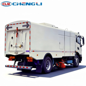 Camion de nettoyage et de balayage routier à énergie nouvelle Clw personnalisé 4x2 avec citerne à eau haute capacité pour la suppression de la poussière municipale - Product Image 5