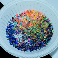 Paillettes néon bulles 3D populaires pour la décoration de gobelets, ongles et coupes à neige
