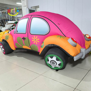 Modèle d'affichage de <span class=keywords><strong>voiture</strong></span> gonflable personnalisé en usine <span class=keywords><strong>Voiture</strong></span> jouet gonflable rose - Product Image 3