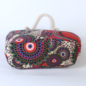 Corda di cotone Extra Grande Capacità di Viaggio del Commercio All'ingrosso Borse Da Spiaggia - Product Image 3
