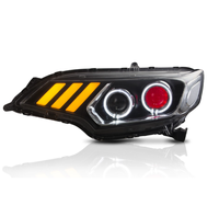 Kit de phares LED à lentille de projecteur style Demon Eyes 2 pour Honda Fit GK5 Jazz 2014-2020