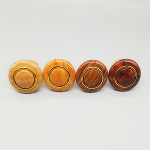Wood Grain Round Cabinet Knob Self Tapping <b>Screw</b> Furniture <b>Handle</b> for Drawer Cupboard <b>Door</b> - Product Image 1