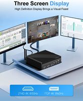 Mini PC industriel embarqué avec châssis, processeur Core i3/i5/i7, Windows 11 Pro, double Ethernet 2,5 Gbps, large plage de tension DC 9V-36V, 8 Go/16 Go/32 Go de RAM