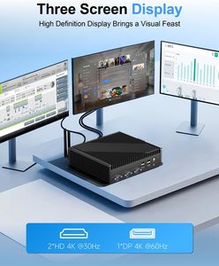 Mini PC Industrial con Chasis Integrado, <span class=keywords><strong>Core</strong></span> I3/i5/<span class=keywords><strong>i7</strong></span>, Windows 11 <span class=keywords><strong>Pro</strong></span>, Ethernet Dual de 2.5Gbps, Amplio Rango de Voltaje CC 9V-36V, 8GB/16GB/32GB RAM - Product Image 6