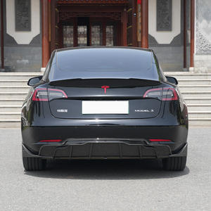 Kit carrosserie de qualité supérieure en ABS et fibre de carbone, style Jedi, pare-chocs avant, lèvre latérale, protection contre les rayures, angle pour Tesla Model 3/Y - Product Image 4