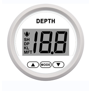 Sonde de profondeur numérique à portée de 100 mètres pour yacht/bateau avec alarme, comprend un capteur, matériau en laiton 316L et PVC pour utilisation marine, tension 12V - Product Image 3
