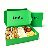 Mini boîte à compartiments pour burger avec gobelet Shawarma poulet frit frites emballage fast-food