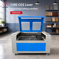 Modèle 1390 Nouvelle machine de gravure et de découpe au laser CO2 100W/130W/150W 1300x900mm pour le bois, le cuir, le papier, le caoutchouc, refroidissement par eau
