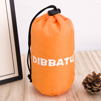Sac de sport personnalisé en nylon polyester léger et étanche avec cordon de serrage avec logo gratuit, utilisation quotidienne, motif type lettre