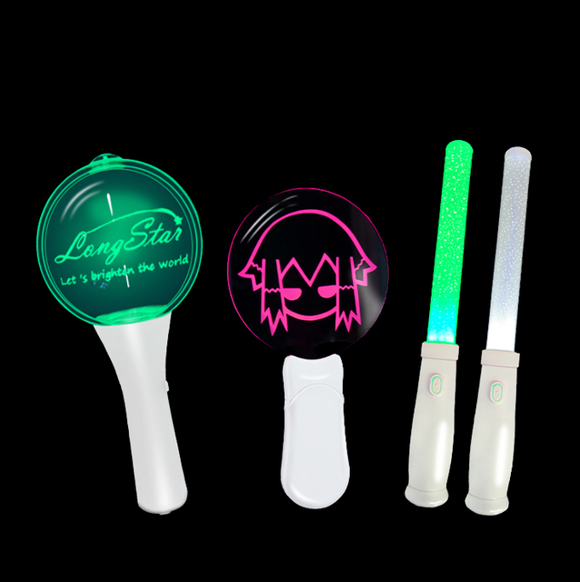 Longstargift Wholesale Bulk Customization Concert Fans Support and Cheer for Dark Night Light RGB DMX  Rfid LED Glow Light Stick