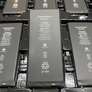 Baterías de teléfono al por mayor 100% batería de salud para iPhone 11 12 12MINI 13MINI 13 14Plus 14 Pro Max Reparación de batería genuina emergente