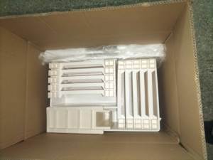 خزانة أدراج بلاستيكية قابلة للطي 49 من 5 طبقات بطباعة حيوانات مع عجلات للأطفال - Product Image 6