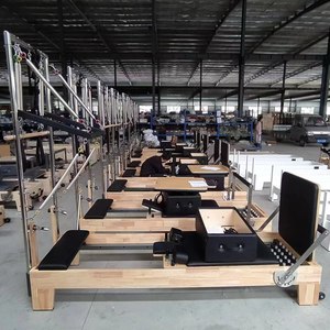 معدات عالية الجودة سرير خشبي شبه مرتفع نصف أرجوحة بيلاتيس آلة بيلاتيس برج المصلح - Product Image 4