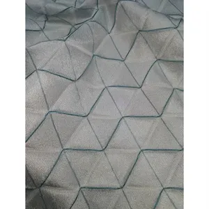 Tissu en polyester tissé hangzhou teint jacquard stretch faux soie tissu pour canapé