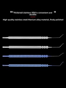 Gancho de Posicionamento de Lentes para Facoemulsificação Manual, Bisturi Fino de Nucleotomia em Aço Inoxidável/Liga de Titânio para Cirurgia Oftalmológica - Product Image 2