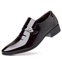 Herren Business Formelle Kunstleder-Schuhe Leichte Trendige Flache Oxford-Hochzeitsschuhe Büro-Anzugschuhe
