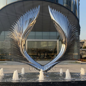 Escultura Cinética de Acero Inoxidable Abstracta y Estratificada de Gran Tamaño para Decoración de Jardín Personalizada de QUYANG, Arte Moderno para Exteriores - Product Image 5