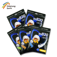Cordage de badminton ALPHA 0,70 mm BS820 en nylon polymère haute performance, multifilament, 24-34 LBS, élasticité durable, multicolore, pour entraînement