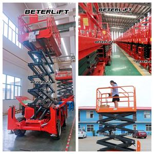 Platform Kerja Udara Bergerak Otomatis Listrik Penuh 3m - 18m, <span class=keywords><strong>Scissor</strong></span> Man <span class=keywords><strong>Lift</strong></span> untuk Sewa Konstruksi - Product Image 3