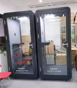 Cabine de bureau en acier noir pour jardin, cabine de <span class=keywords><strong>confession</strong></span> moderne et silencieuse avec isolation acoustique STC30dB pour centres commerciaux et hôpitaux - Product Image 6