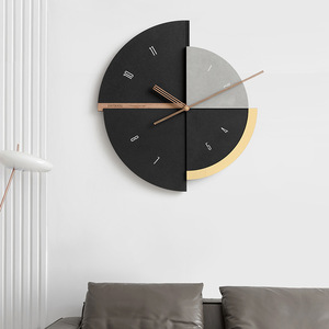 Nordic Style <b>Wall</b> <b>Clock</b> Round Quartz <b>Silent</b> Battery Powered Living Room Modern Minimalist Decor Art - Product Image 1