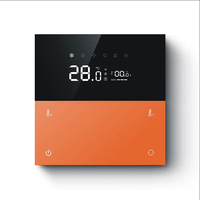 Anjielo pour Zigbee 3.0 Thermostat intelligent pour chauffage électrique, interrupteur mural à température fixe 4 voies, trois-en-un, intelligent, compatible Smart Life PC