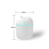 Diffuser d'Arômes d'Huiles Essentielles de Voiture Portable 250 ml Humidificateur H2O Mini Humidificateurs d'Air avec Lumière Interface USB Logo Personnalisé