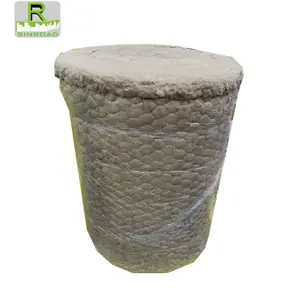 ASTM C592 high quality Mineral Wool Blanket with one face galvanized mesh wire
